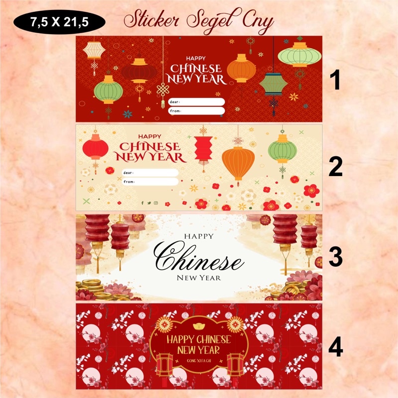 

STICKER SEGEL / SEAL / BELT CNY CHINESE NEW YEAR 037