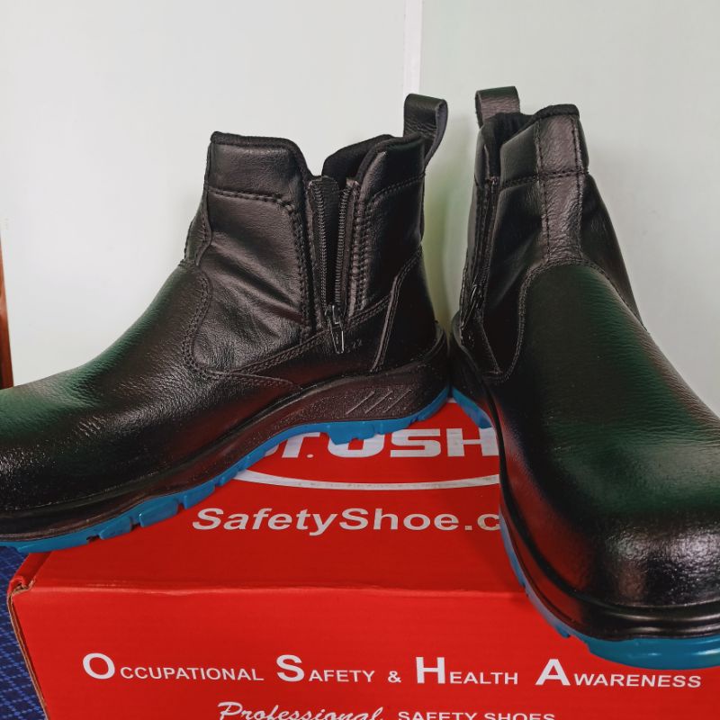 Jual (SALE) Dr Osha Safety Shoes 9213 Major Zip Ankle Original/Safety