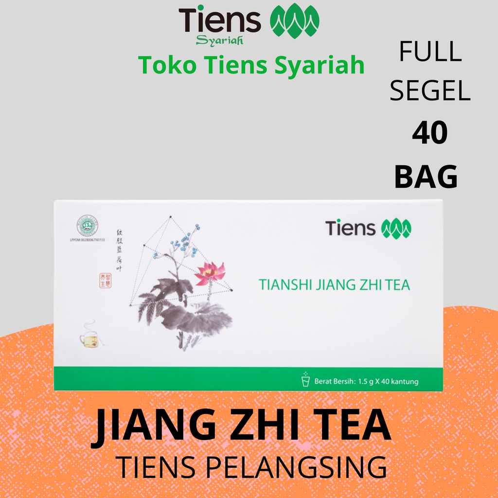 

Jiang Zhi Tea / Teh Tiens SEGEL - 1 BOX isi 40 SACHET PELANGSING BADAN TIENS PENGHANCUR LEMAK