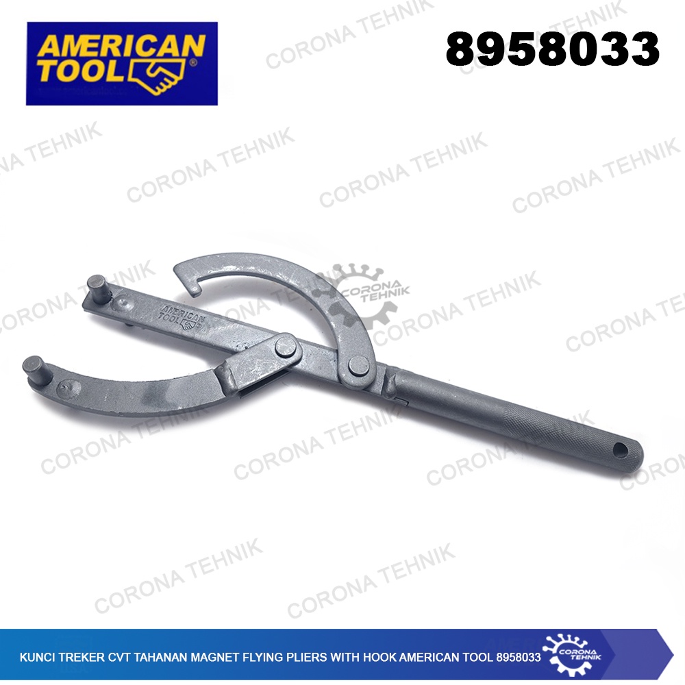 American Tool 8958033 Kunci CVT Tahanan Magnet Flying Pliers Hook