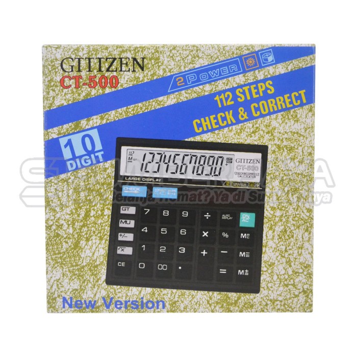 

KALKULATOR GTTTZEN/CTTTZEN CT-500 calculator gtttzen/ctttzen CT-500 mirip citizen