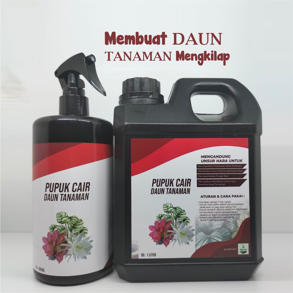 Pupuk Penyubur Akar dan Daun Tanaman Cair 1L+500ML