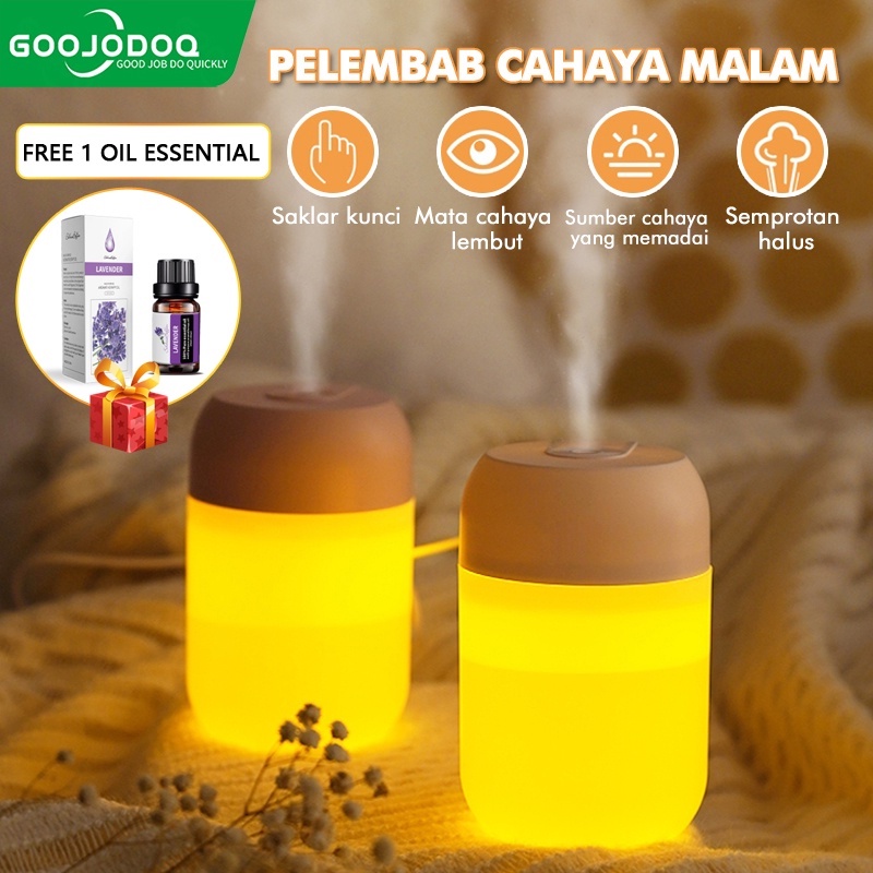 Mini Humidifier 300ml / Aromatherapy Purifier Diffuser/ Penjernih Udara Aromaterapi Portable