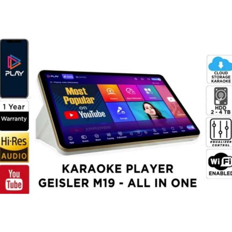 DISTRIBUTOR PLAYER GEISLER ALL IN ONE M19 TOUCH SCREEN 19 INCH