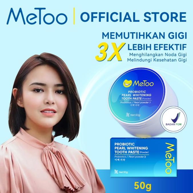 [BPOM] MeToo Teeth Whitening Powder / Whitening Tooth Powder 50g