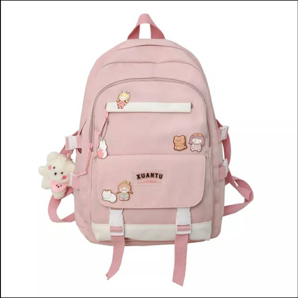 Tas TerBaru Populer 2023 Tas Sekolah Wanita Versi Korea Ransel Siswa Sekolah Menengah Pertama Sekolah Dasar Dalam Ransel Jepang Ransel Korea Murah Tas Punggung Perempuan Dewasa Sederhana Backpack Anak Perempuan Sekolah SD SMP SMA SMK KULIAH
