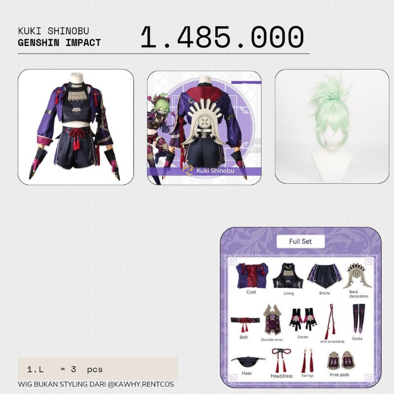 KUKI SHINOBU COSPLAY-GENSHIN IMPACT