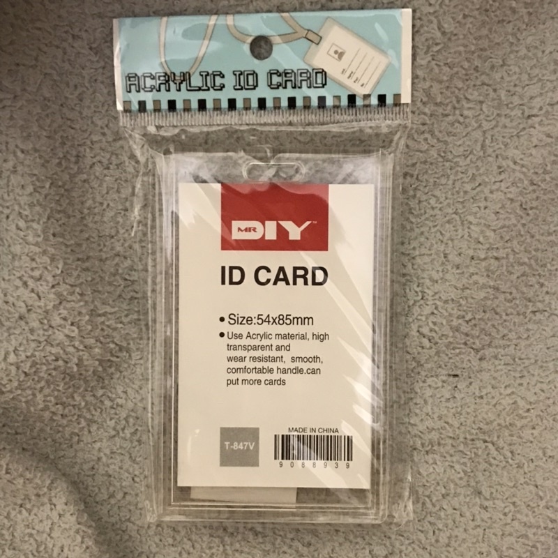 ID Card Photocard Holder Acrylic Akrilik Mr DIY