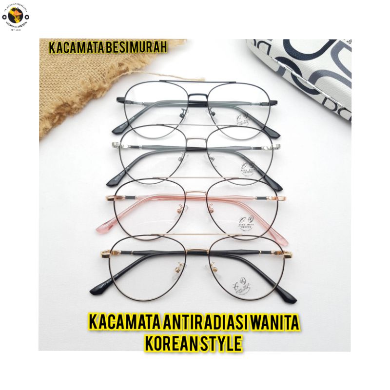 kacamata antiradiasi wanita vintage murah - kacamata minus antiradiasi - kacamata korean style class