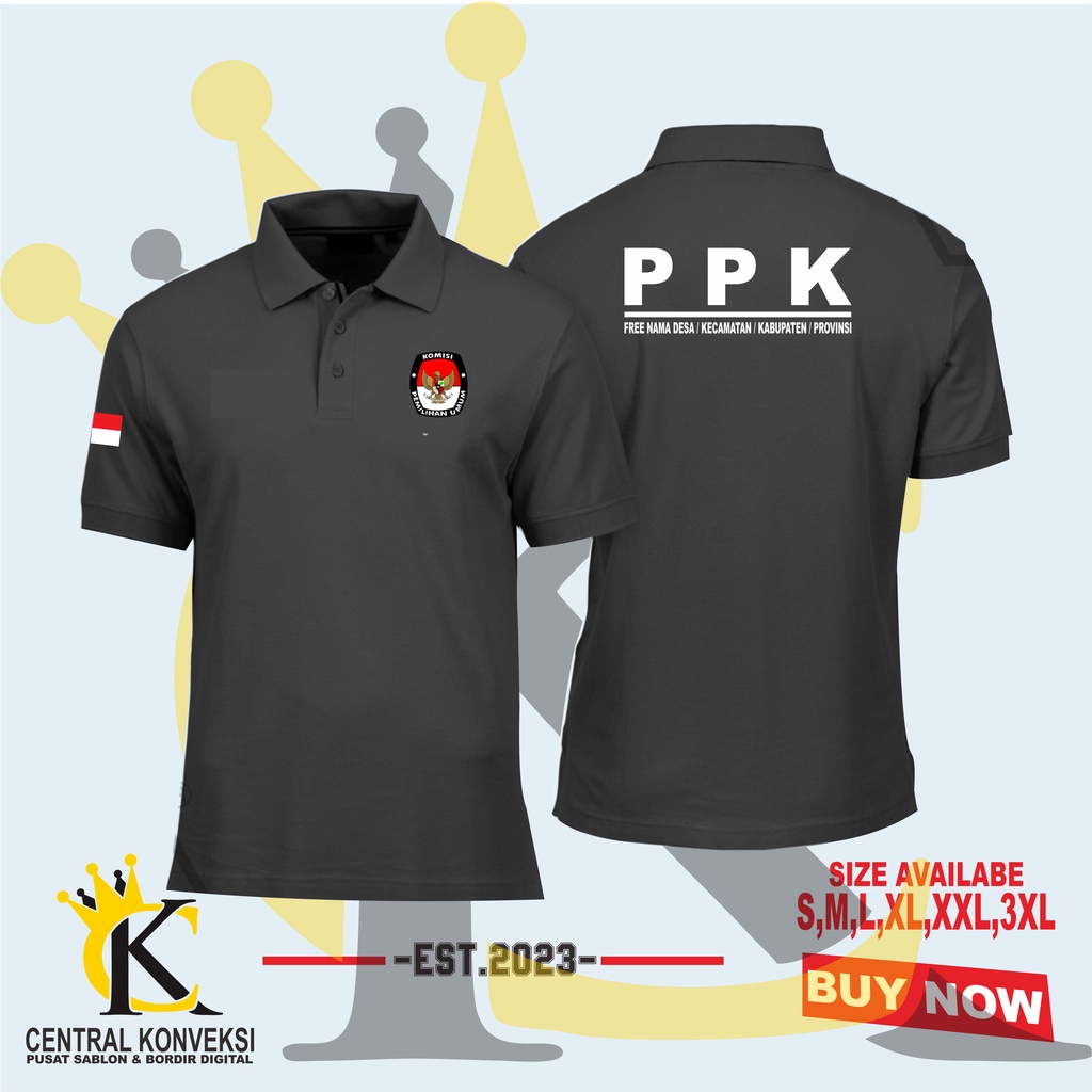 Jual Kaos Polo Kerah Ppk Free Nama Dearah Poloshirt Kaos Kerah Pkk Free Nama Daerah Tangan