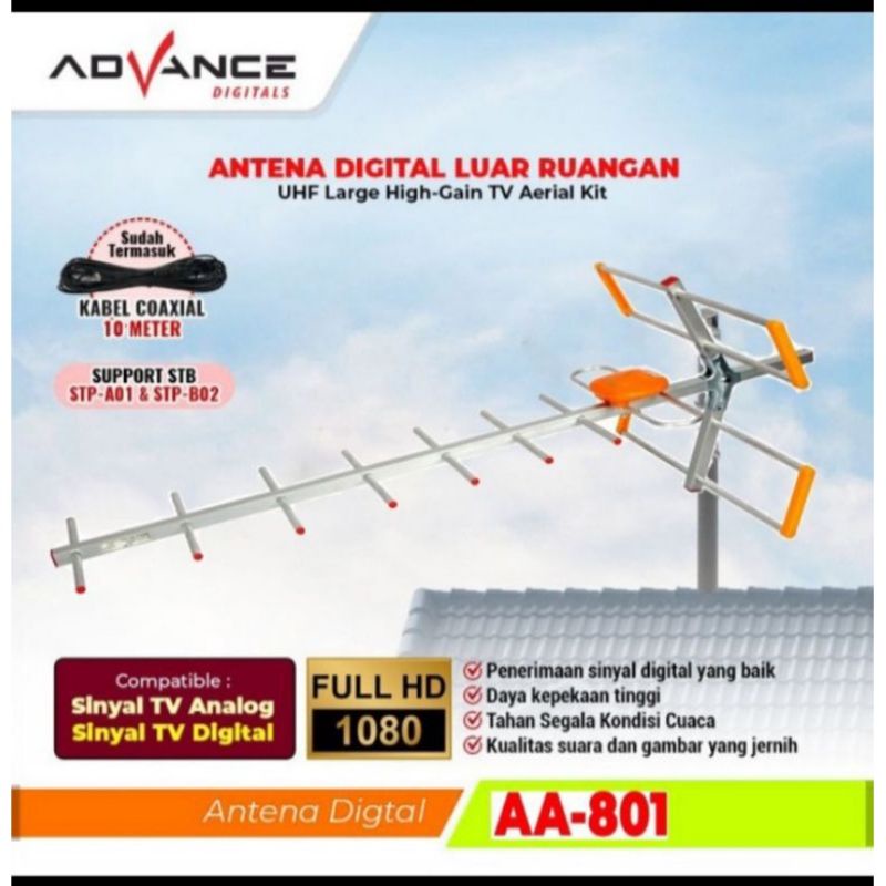 Antena digital UHF outdoor Advance AA-801