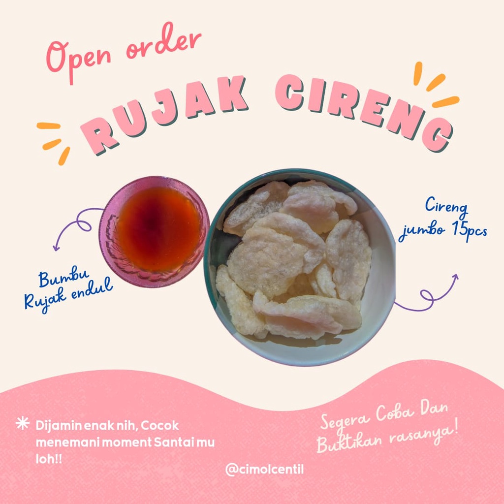 Cimol Rujak Cireng Frozen home made fresh free bumbu