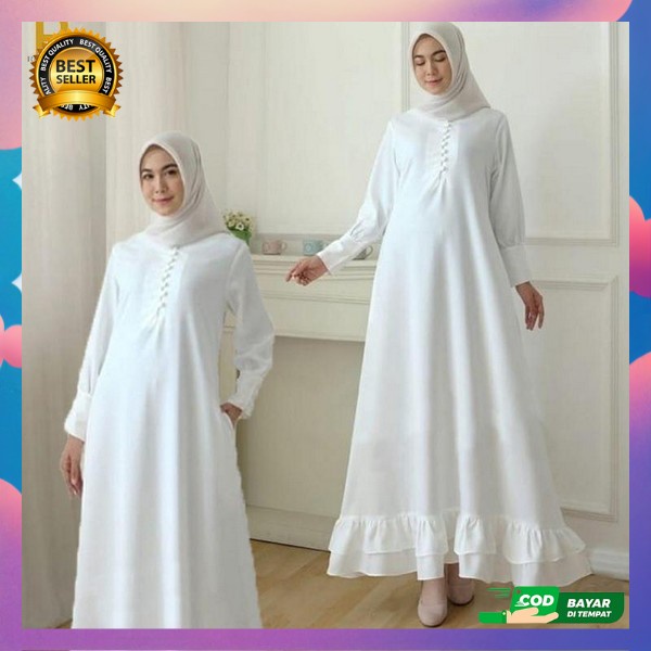Cod Gamis Lebaran 2023 Model Gamis Terbaru Dewasa Cantika Maxi Jumbo M L Xl Dess Wnita Muslim Kekini