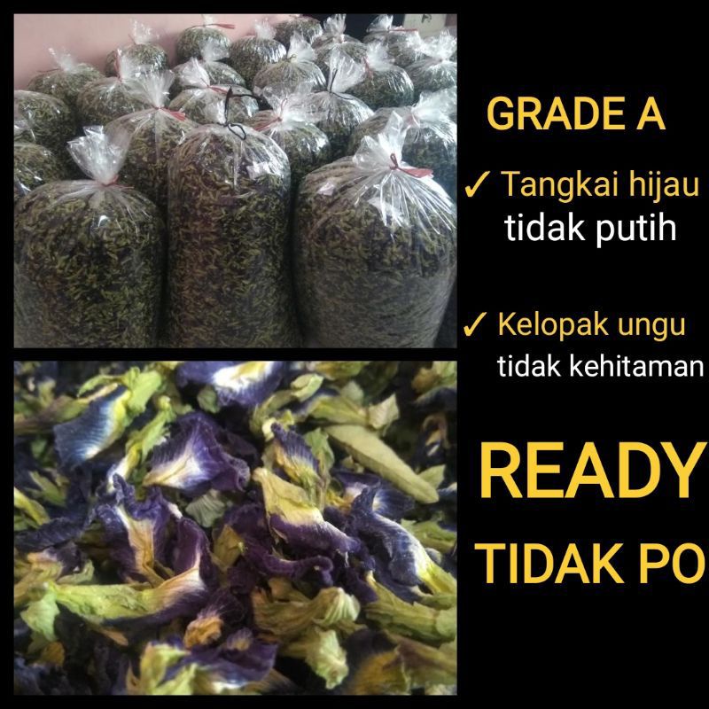 

bunga telang kering 1kg