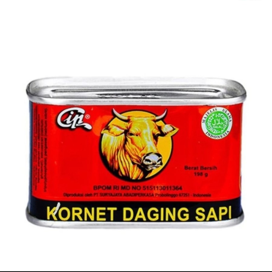 cip kornet daging sapi 198g corned beef halal 198grm kornet dagingsapi