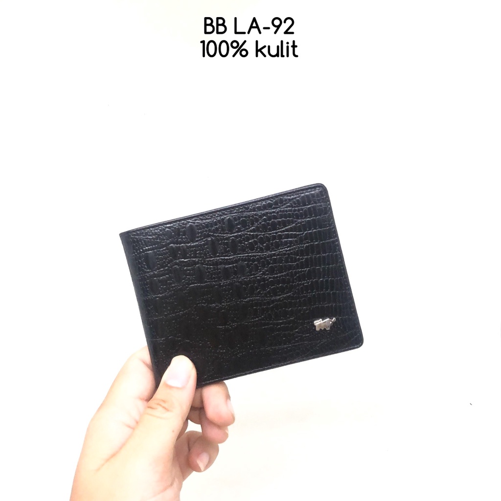 dompet pria braunbuffel LA92 black croco kulit sapi asli dompet fashion dompet kulit