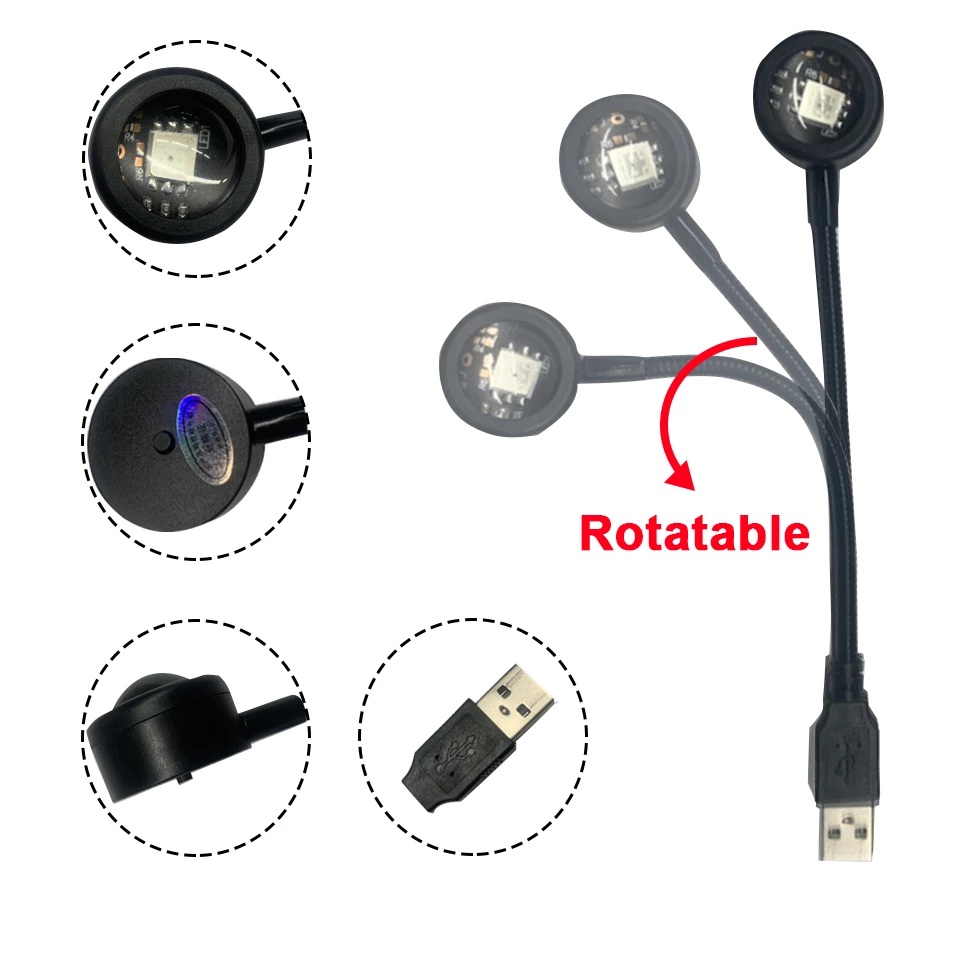 Romantic Atmosphere Decor Light USB Charging Lampu Malam Ringan360° Lampu Proyeksi Sunset Berputar Alat Peraga Fotografi Portable Untuk Kamar Tidur Cafepesta Camping