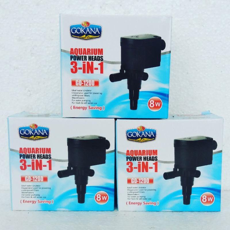 Mesin pompa filter celup ph  GOKANA GO 1200  power heads aquarium water pump akuarium waterpump kolam