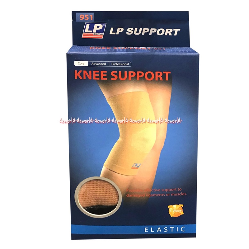 LP Support Knee Support Elastic Alat Untuk Menyangga Lutut Cedera Atau Terluka Deker Lutut Bahan Kain Elastis Karet Lpsupport Lp Supor