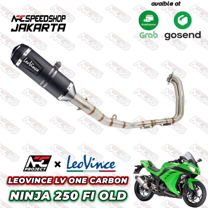 Knalpot Leovince Orizz Carbon Header Arc Project Ninja 250Fi / Z250 #Original