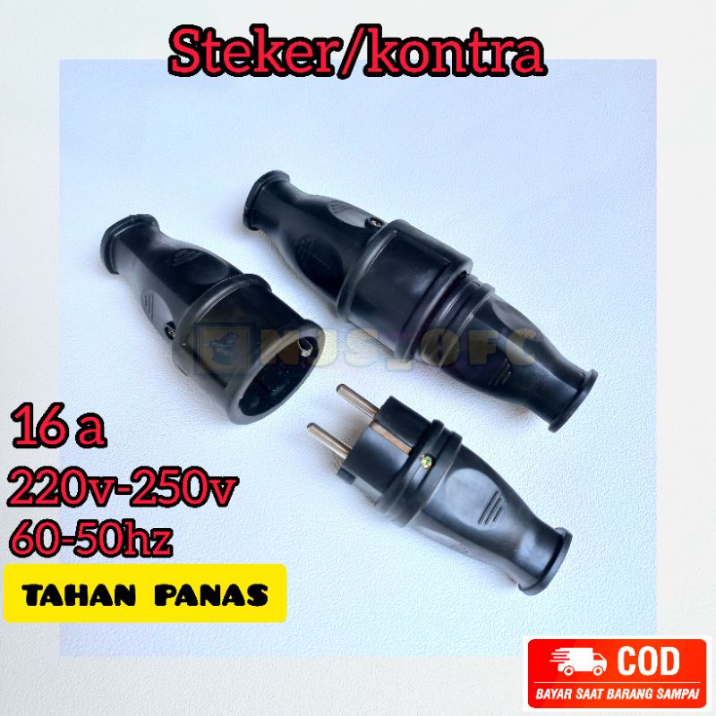 Str138a.b Steker Kontra Listrik karet 220v-250v