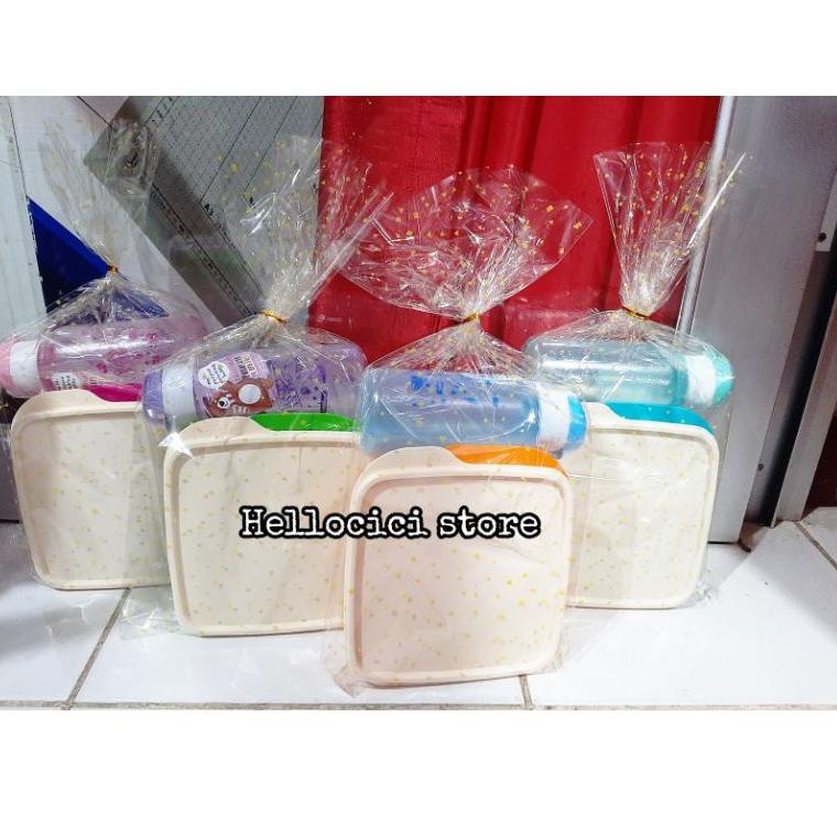 

✨Terbaru✨ PARCEL LUNCH BOX KYOTO + BOTOL TAKUMA MINI KEMASAN ULANG TAHUN buruan