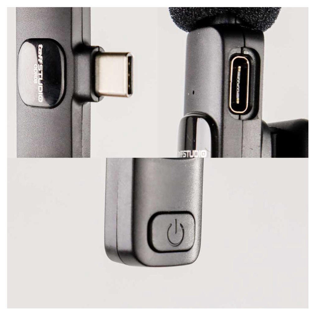 Wireless Mikrofon Mini Portabel Lavalier Lapel USB Type C LIVE STREAMING smartphone, PC, laptop, tablet