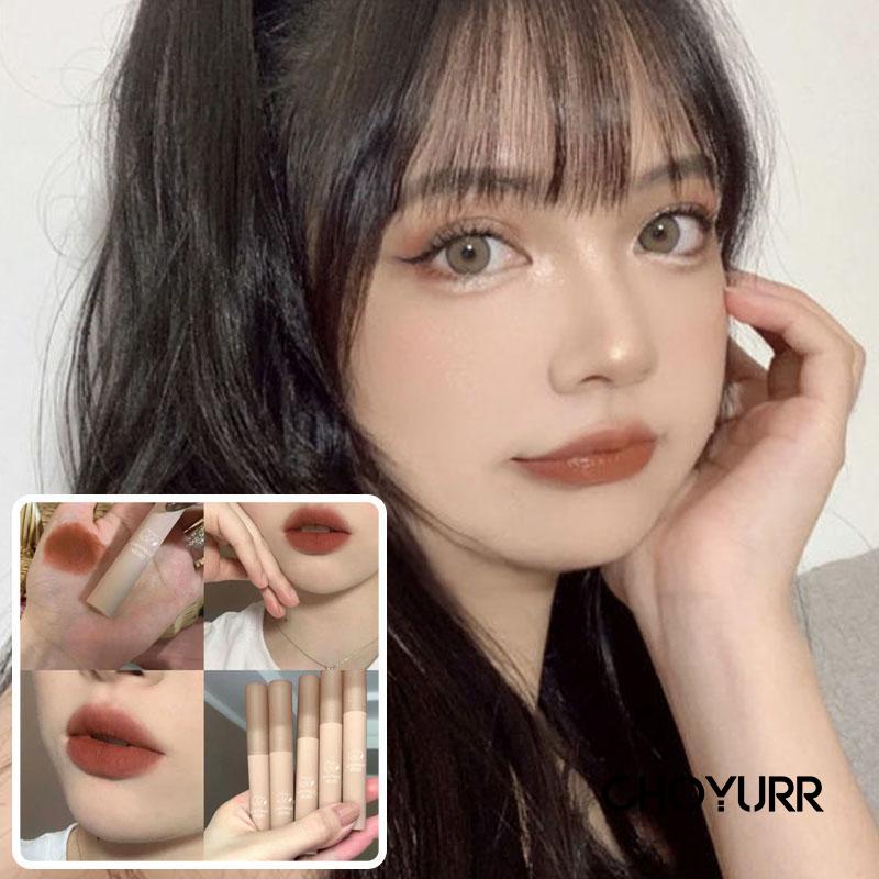 【COD】Lipcream Matte Lipstick Velvet Lip Color Lipstick Waterproof Tahan Lama Lip Tint Korean Original Import Kosmetik Makeup-CH