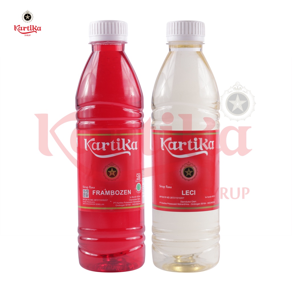 

KARTIKA Sirup Frambozen 400 ml & Leci 400 ml