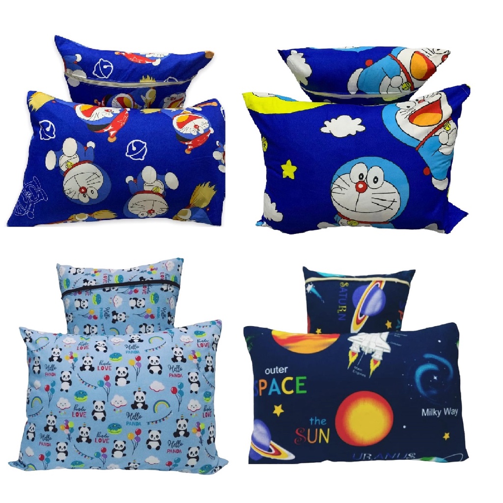 Paket Sarung Bantal Resleting Motif Anak 18pcs