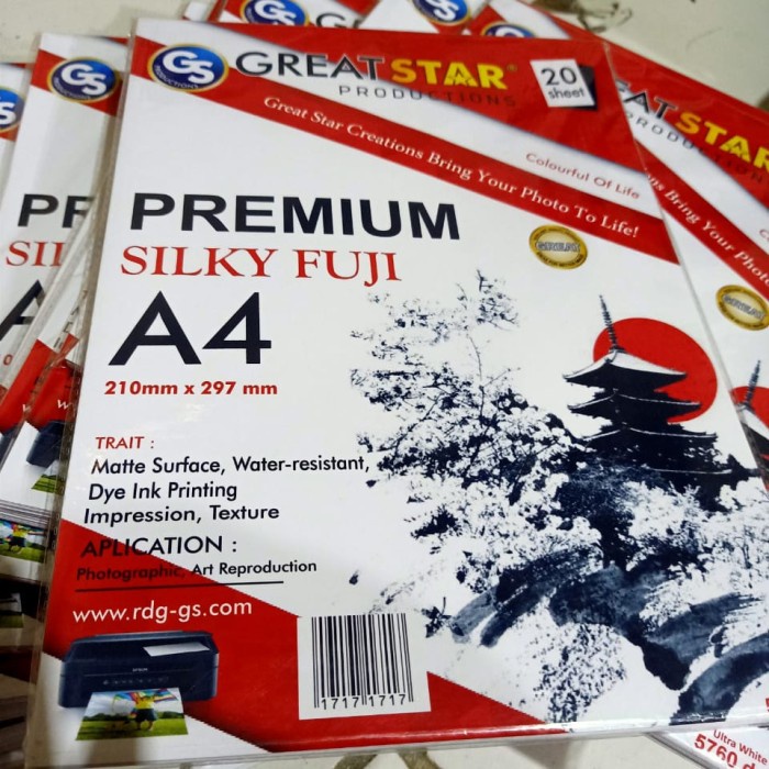 

@=@=@=@=] PREMIUM SILKY FUJI 260 GSM A4/20 LEMBAR