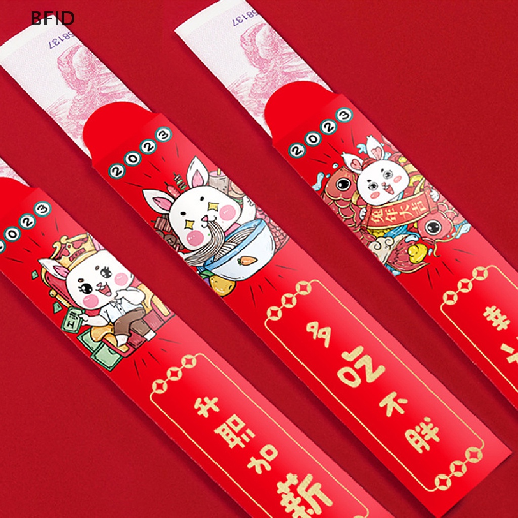 [BFID] 12pcs Kantong Uang Imlek Merah Kreatif Amplop Merah2023Musim Semi Festival Disegel Tahun Baru Hong Bao [ID]