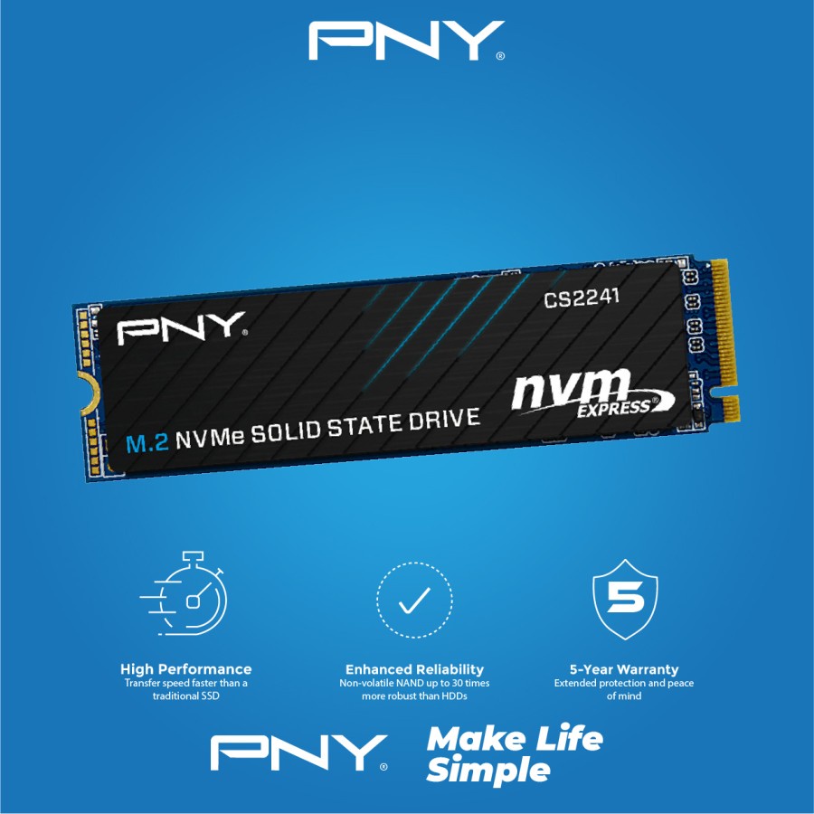 PNY SSD 500GB M.2 NVME CS2241 PCIE Gen 4x4