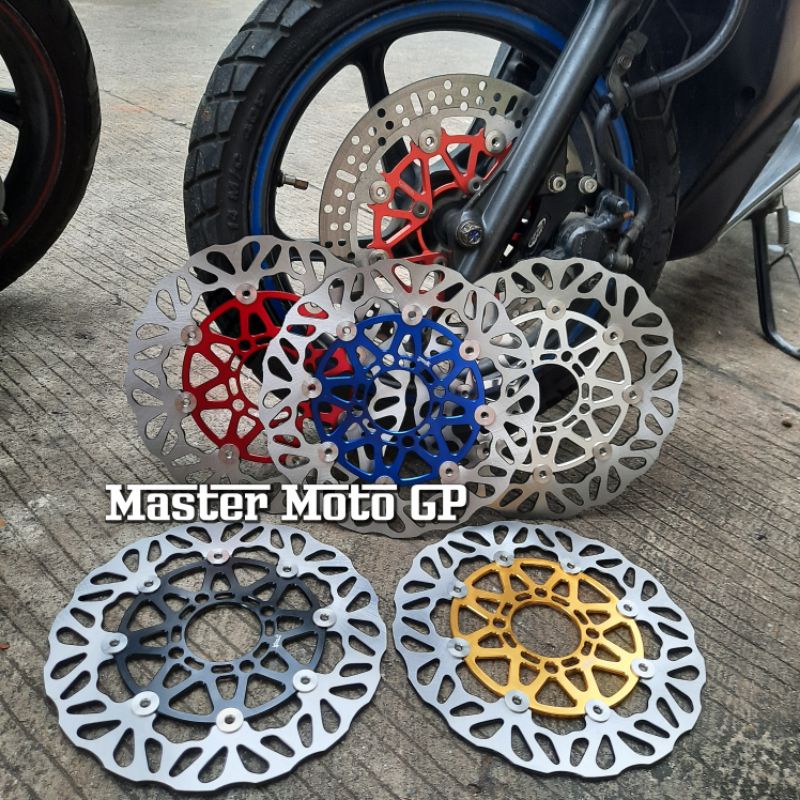 piringan beat lebar 260mm floating cnc kymsaco kimsaco piringan disc depan modifikasi cnc bintang kymsaco original beat vario110 scoopy genio