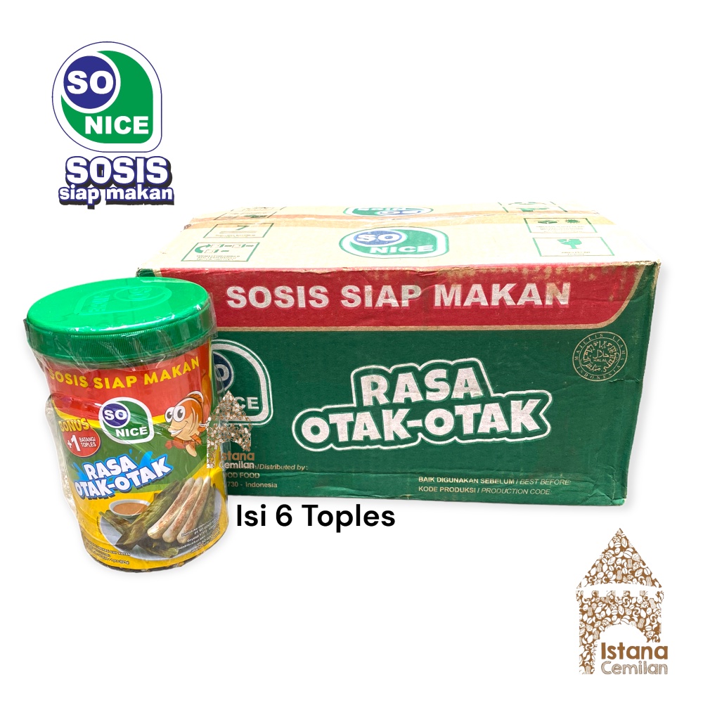 Sosis So Nice Karton isi 6 Toples | Ayam Sapi Otak Otak Siap Makan