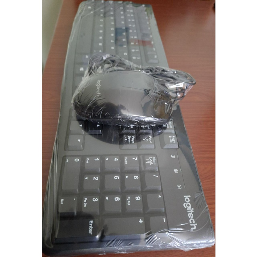 PAKET KEYBOARD LOGITECH K120 dan Mouse B100 Second