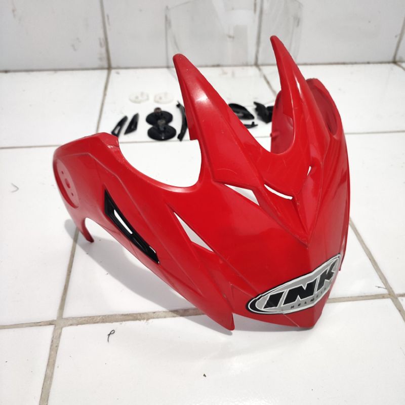 aksesoris pet Capil topi helm ink T1 Merah bekas original copotan
