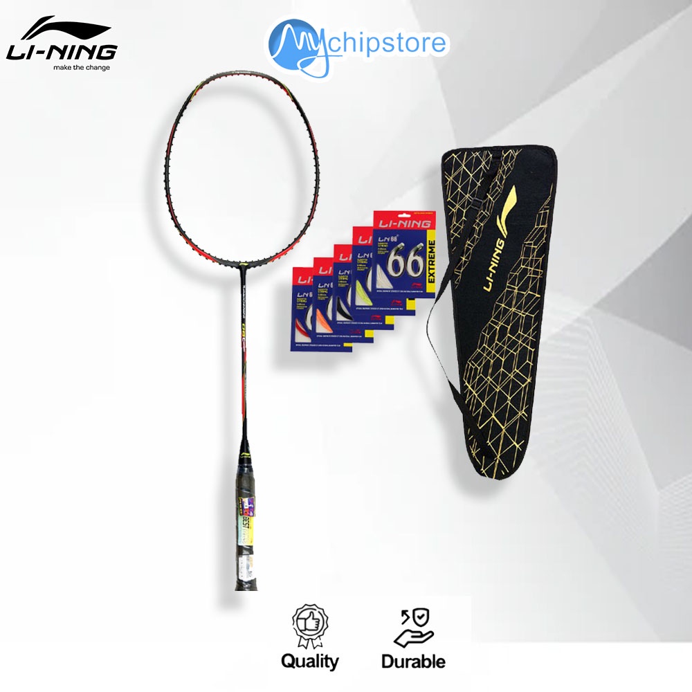 Raket Bulutangkis Badminton LINING TURBO CHARGING 08 COMBAT 100% Original