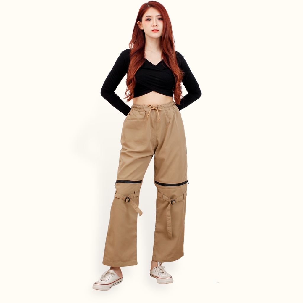 Celana Hypebeast Loose Fit Pants Streetwear Techwear - XSHOP Quen