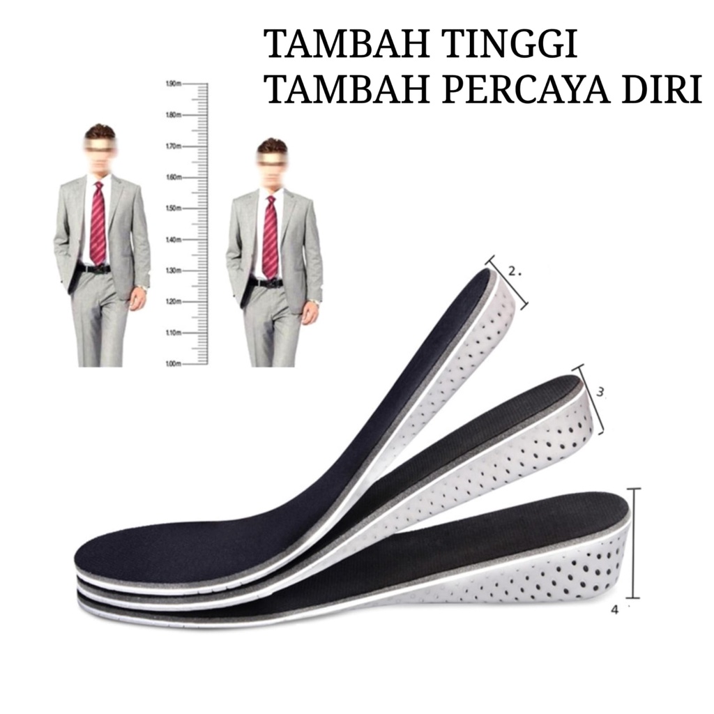 ALAS PENINGGI BADAN SOL DALAM SEPATU PRIA DAN WANITA INSOLE EMPUK