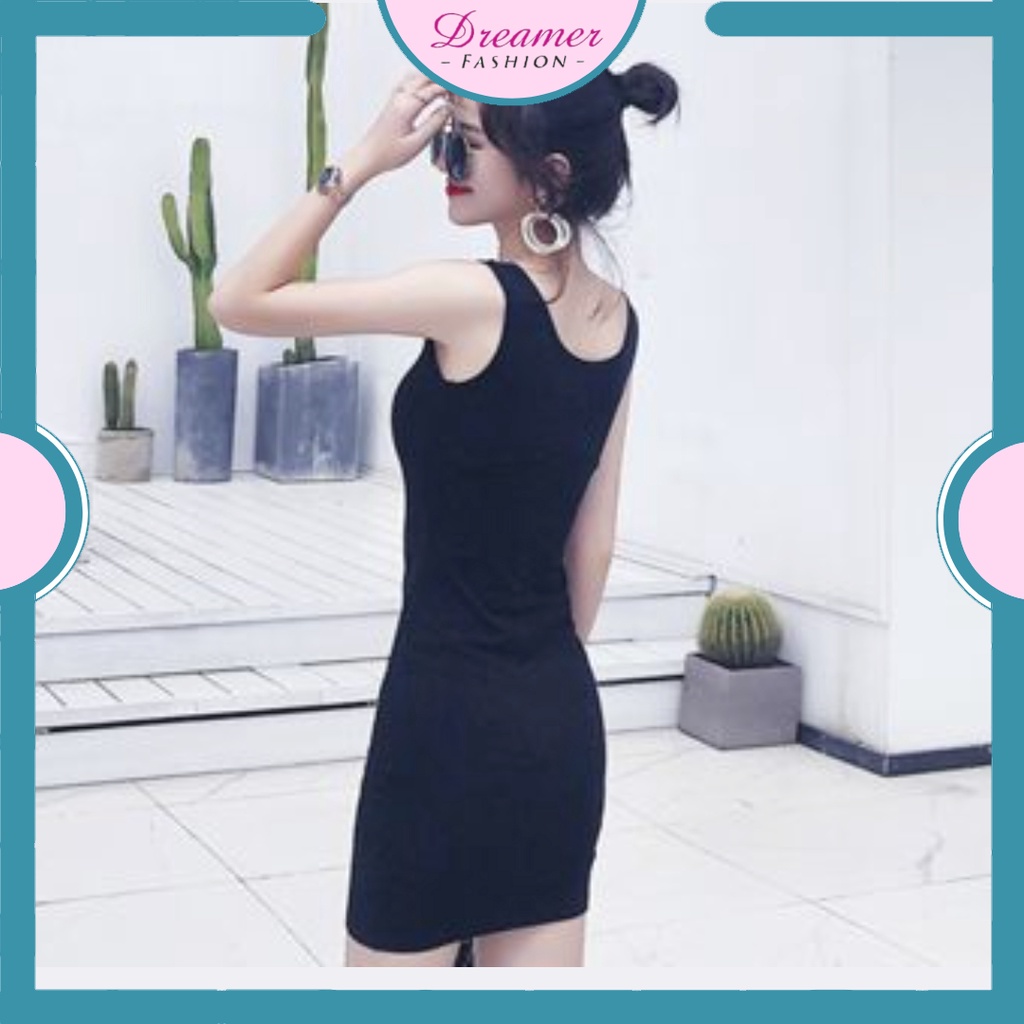 DF BR189 Tanktop MIni Dress Wanita Tanpa Lengan Korean Style