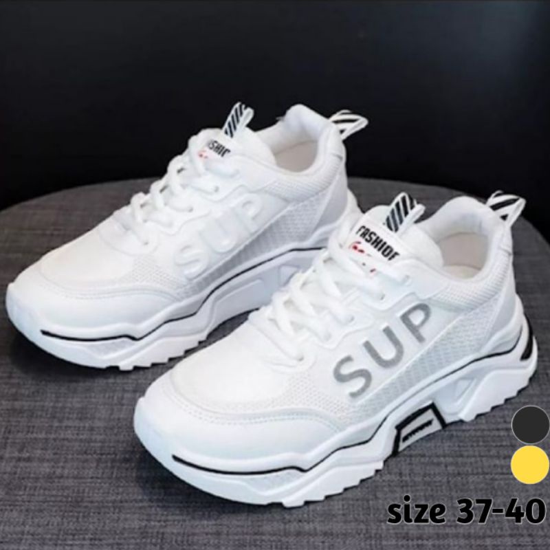 Sepatu sneakers wanita sport fashion SUP Putih - sepatu sneakers kualitas bagus sepatu jogger sepatu