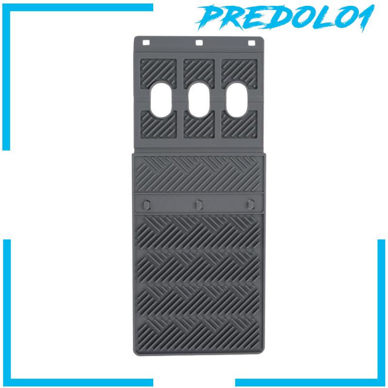 [Predolo1] Alas Pengering Piring Silikon Gadget Dapur Drain Shelving Rack Tempat Sabun Cuci Piring