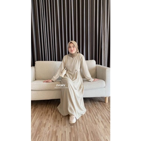 DRESS MUSLIMAH / AMEENA ABAYA BAHAN CRINGKLE URAGIRI