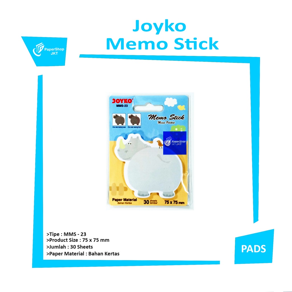 

JOYKO - Memo Stick Animal Tempel - MMS-23 - Pad