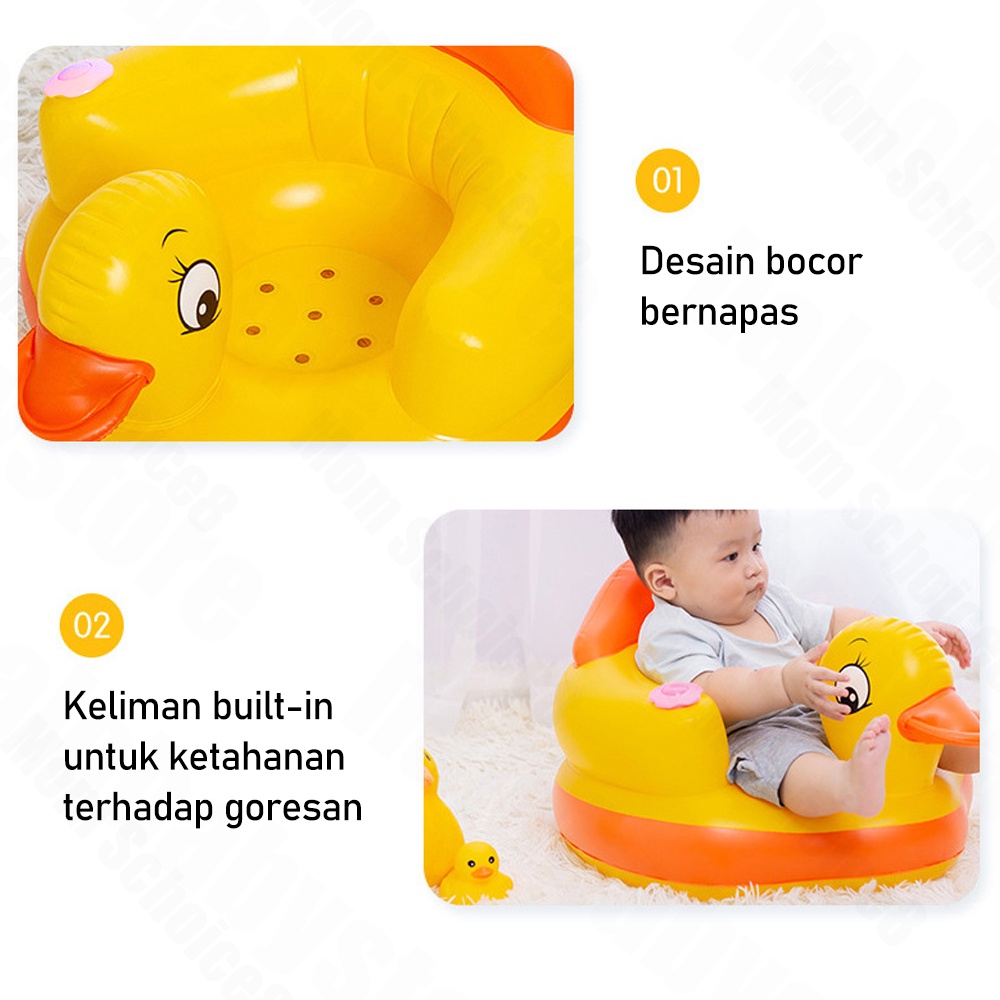 Halo Baby Sofa Kursi Makan Bayi Baby Chair Model Tiup Bebek/Sofa Tiup Kursi Pompa Musik/Kursi bayi bebek sofa baby chair