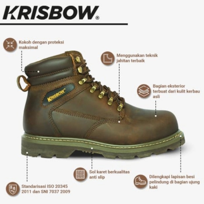 Safety Krisbow Vulcan Sepatu Pengaman Safety Shoes