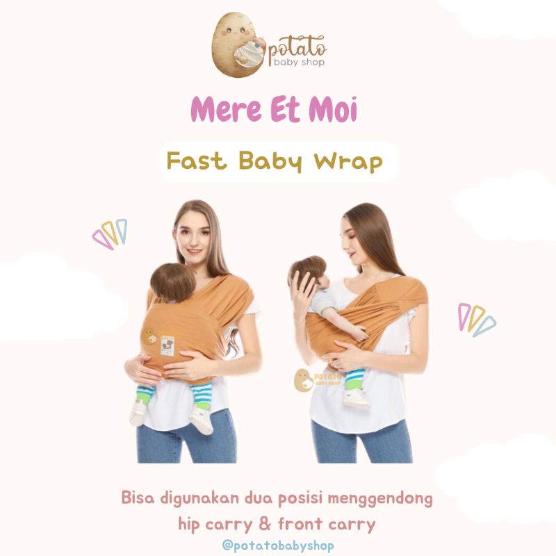 MERE ET MOI - Fast Baby Wrap - Gendongan Bayi Multifungsi