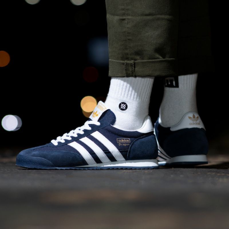 ADIDAS DRAGON NAVY WHITE ORIGINAL SNEAKERS PRIA