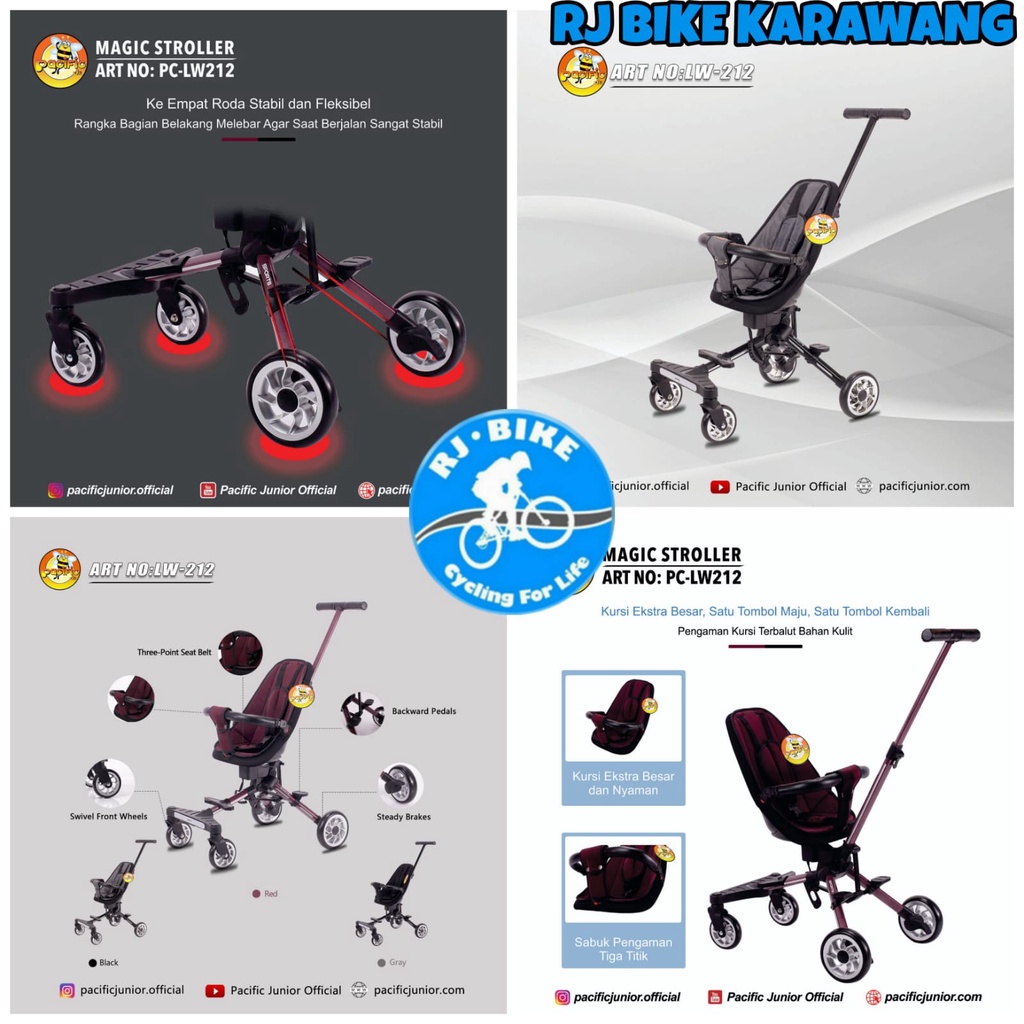 KERETA BAYI PACIFIC MAGIC STROLLER LW212